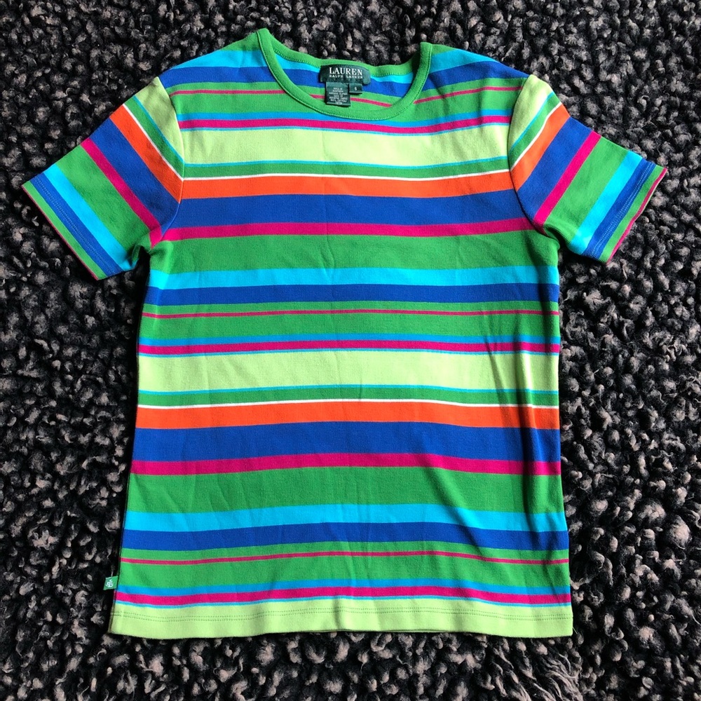 Lauren Ralph Lauren multicolored striped t-shirt S